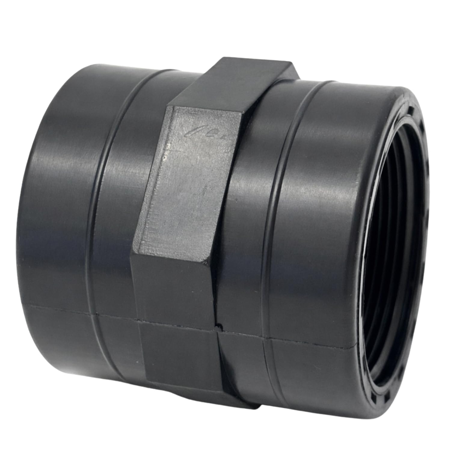 2 Inch BSP Threaded Pipe Socket Joiner PP Coupling Fitting Female 2" - Female 2" Plastic Connector Pond Irrigation Water Tanks