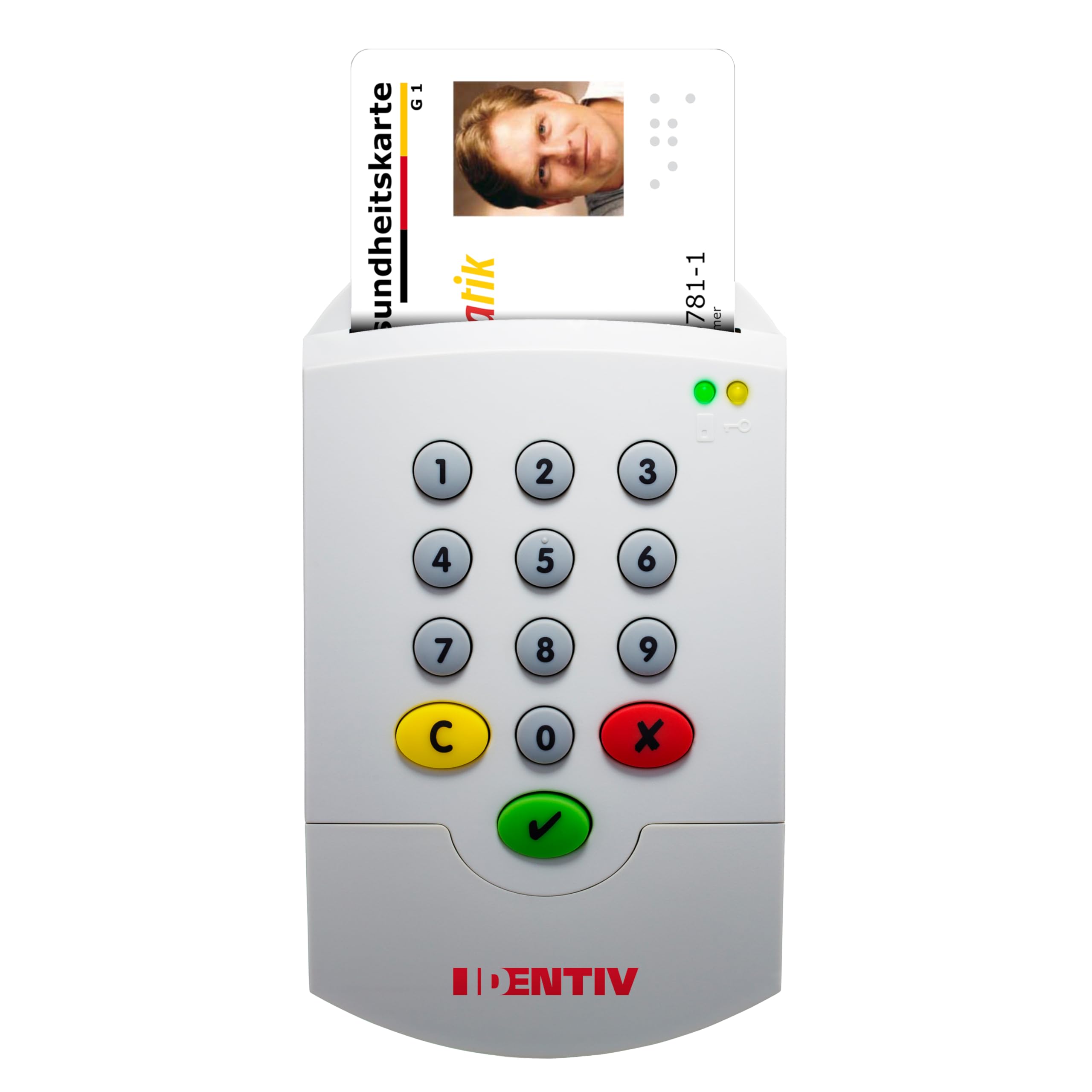 SCM SPR332 v2 USB Secure Pin Pad Kartenleser - ideal für EPA, beA | digitale Signatur oder Online-Abrechnung KV / 905127