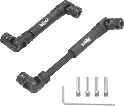 daitoku Steel Centre Drive Shaft CVD Driveshaft Upgrade Parts 90-125mm for 1/10 Traxxas TRX-4 Axial SCX10 RC Crawler Car 2PCS
