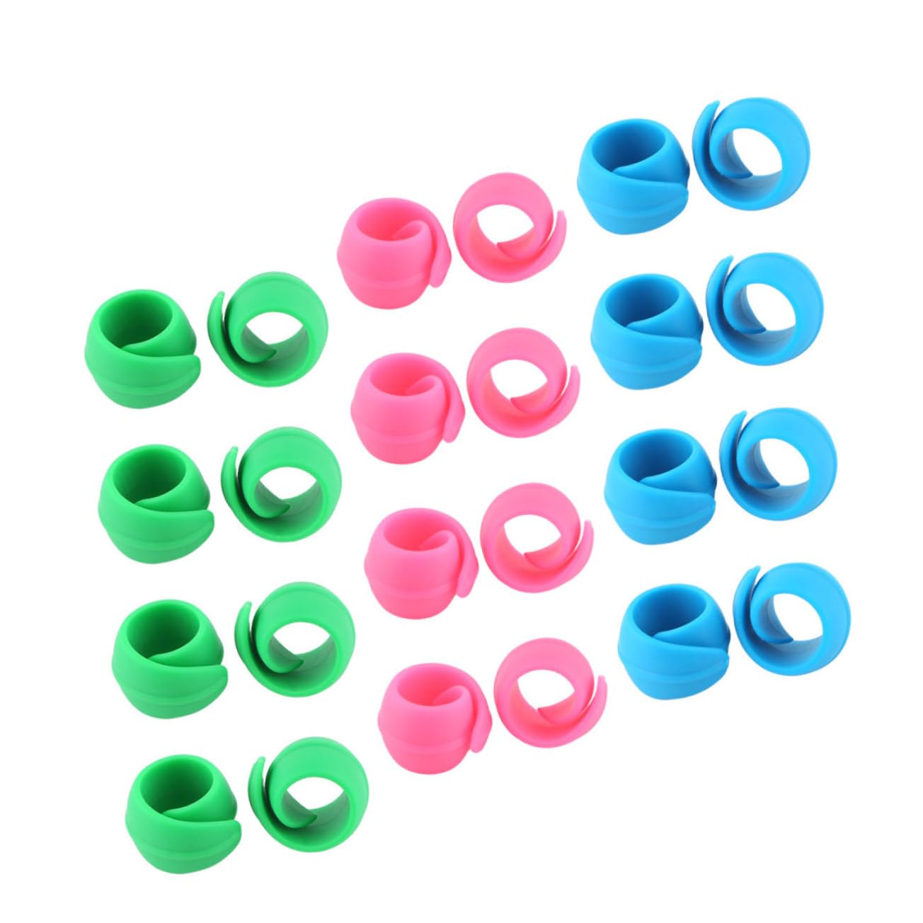 80 Stück Silikon Spulenclips Flexibel Bunt Nähgarnrollenhalter für Haushaltsnähmaschinen Garnspulenhalter Garnrollenclip Nähzubehör Organizer Zufällige Farbe