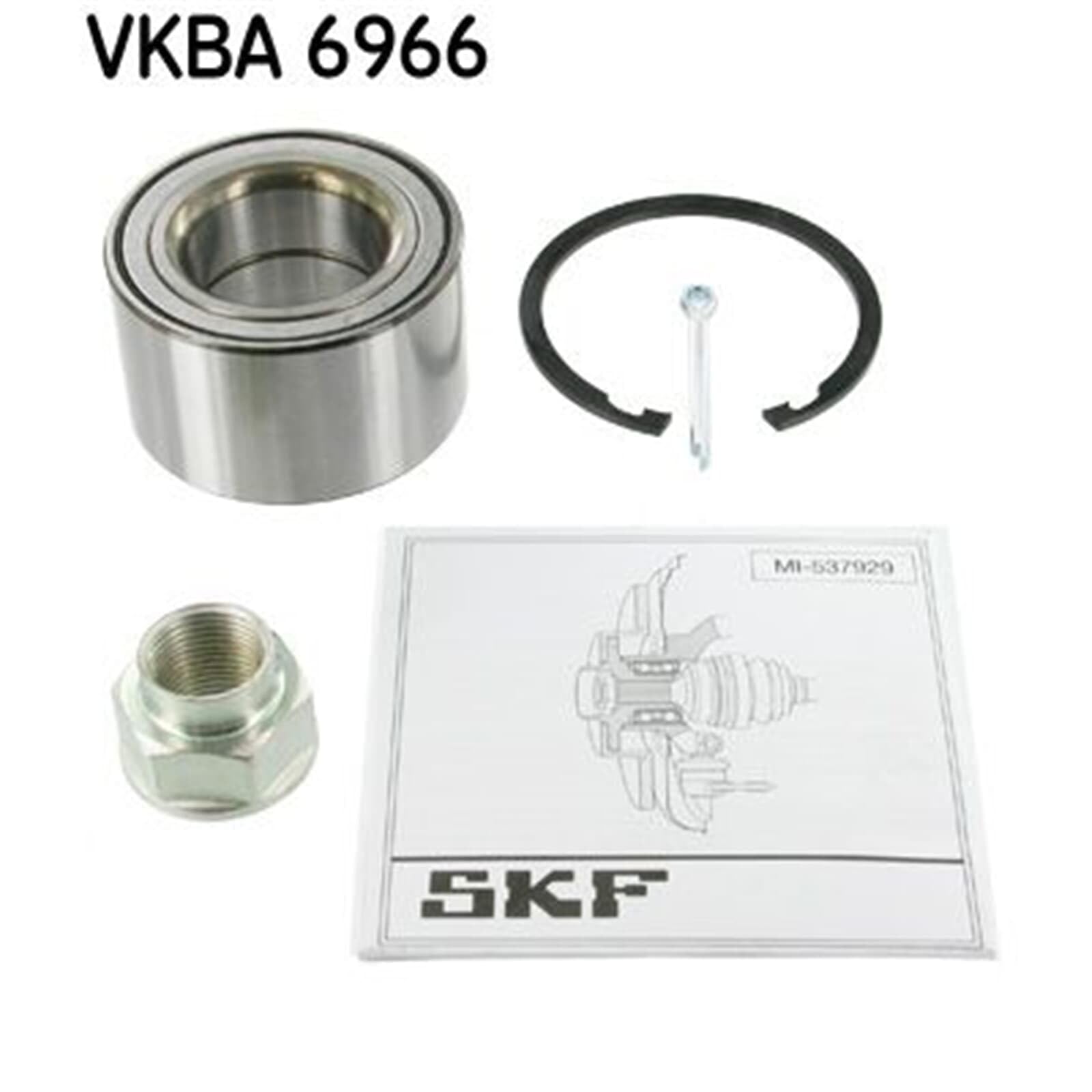 2X SKF Radlager-Satz vorne hinten | 2x VKBA 6966 passend für Applause Charade Copen