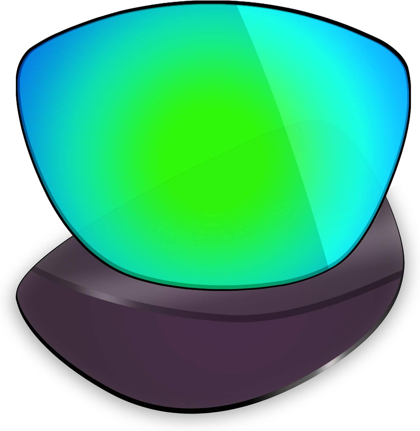 Mryok 4 Pair Polarized Replacement Lenses for Oakley Jupiter Sunglass - Black IR/24K Gold/Plasma Purple/Emerald Green