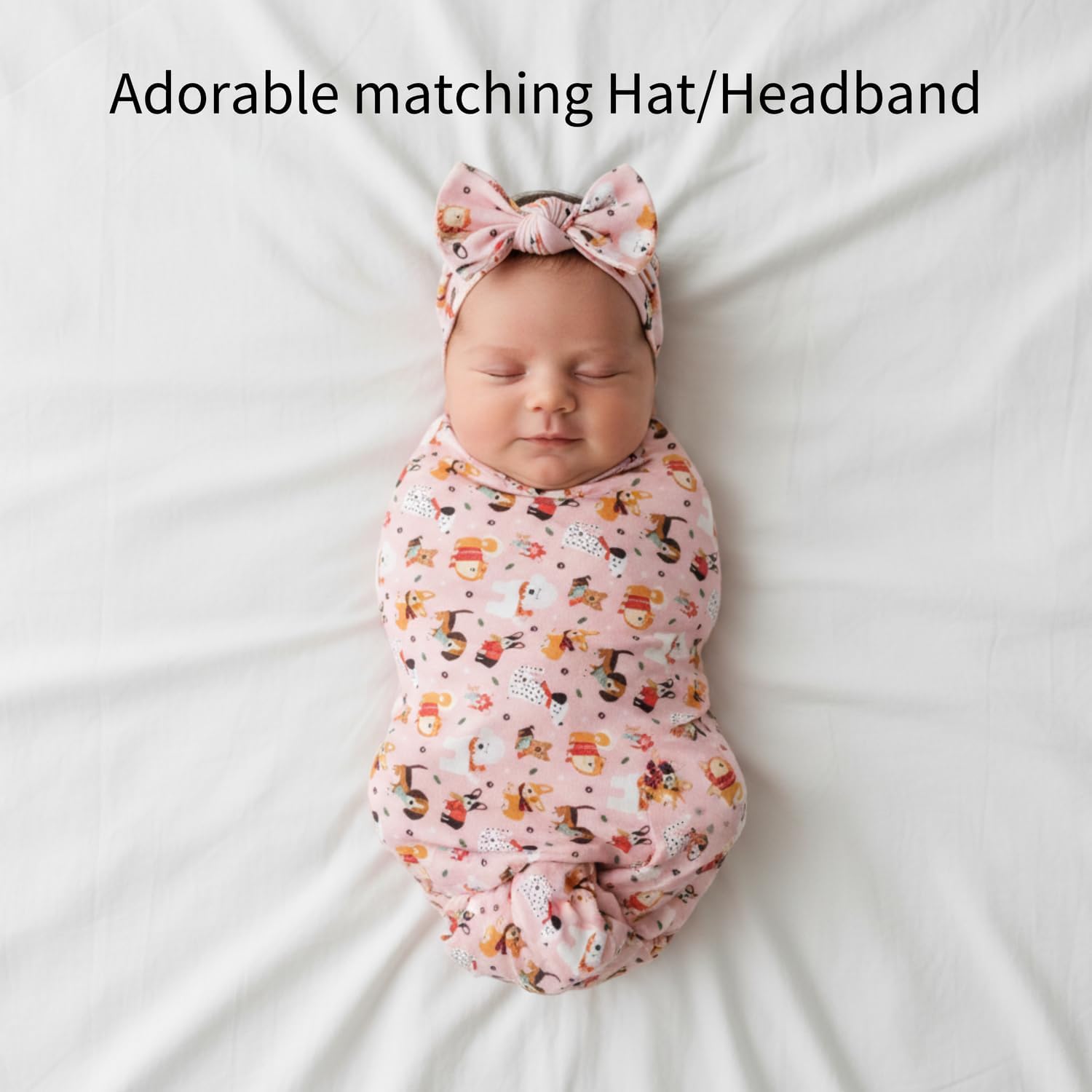 Swaddles for Newborns Baby Blanket Set Ultra-Soft 95% Bamboo Viscose Baby Swaddle for 0-3 Months | Newborn Essentials Must Haves Bamboo Viscose Swaddle Blankets
