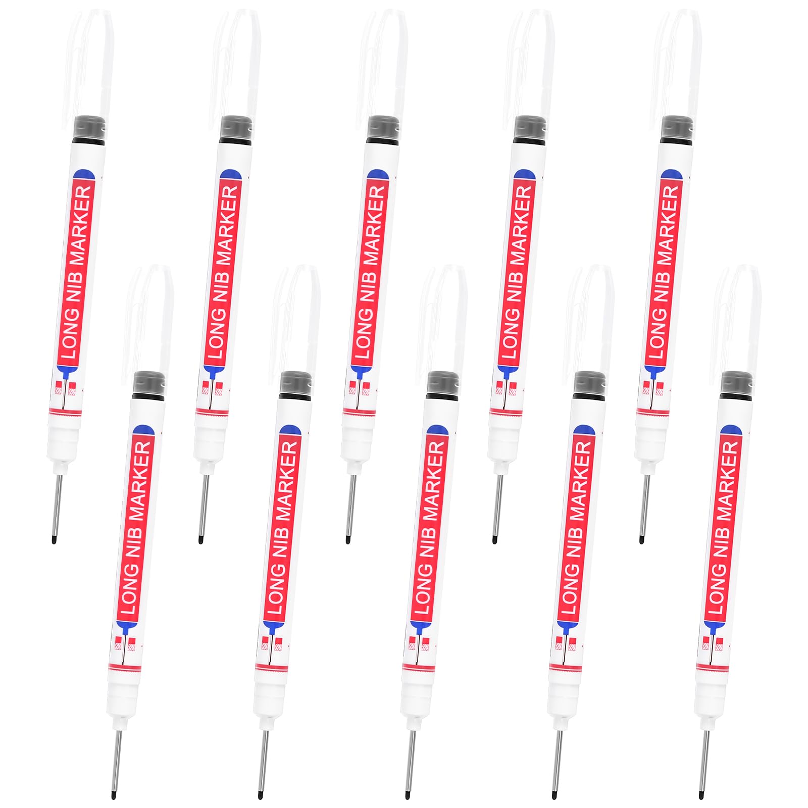 Nurhore 10Pcs Deep Hole Marker Pens