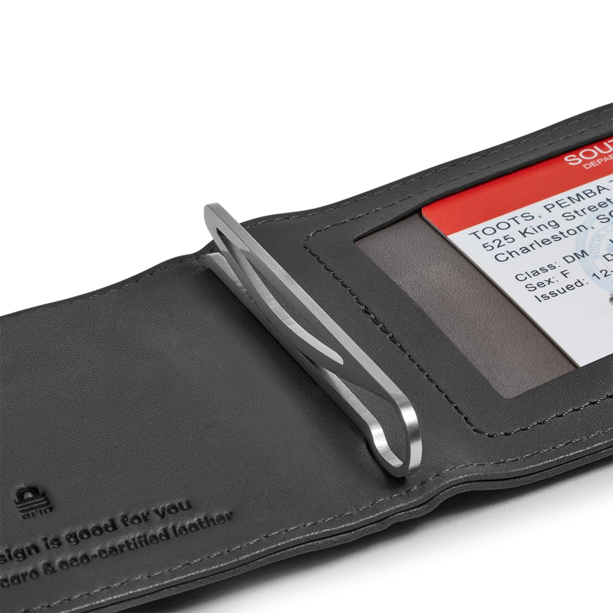 Distil Union Wally 5.0 with MagLock | RFID Leather Bifold Wallet with Money Clip & MagLock | Slim, Minimalist Billfold, Schwarz, small