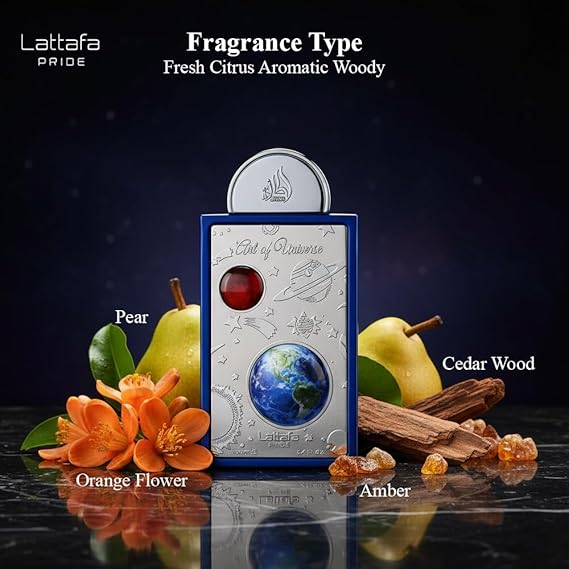Lattafa Pride Art of Universe for Unisex Eau de Parfum Spray, 3.4 Ounce / 100 ml