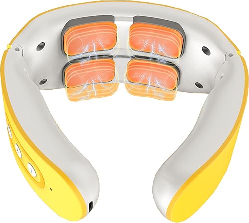 Masajeador eléctrico de cuello de pulso para aliviar el dolor masajeador inteligente de cuello con calor 6 modos 9 niveles inalámbrico de tejido disponible en Yaxa Colombia