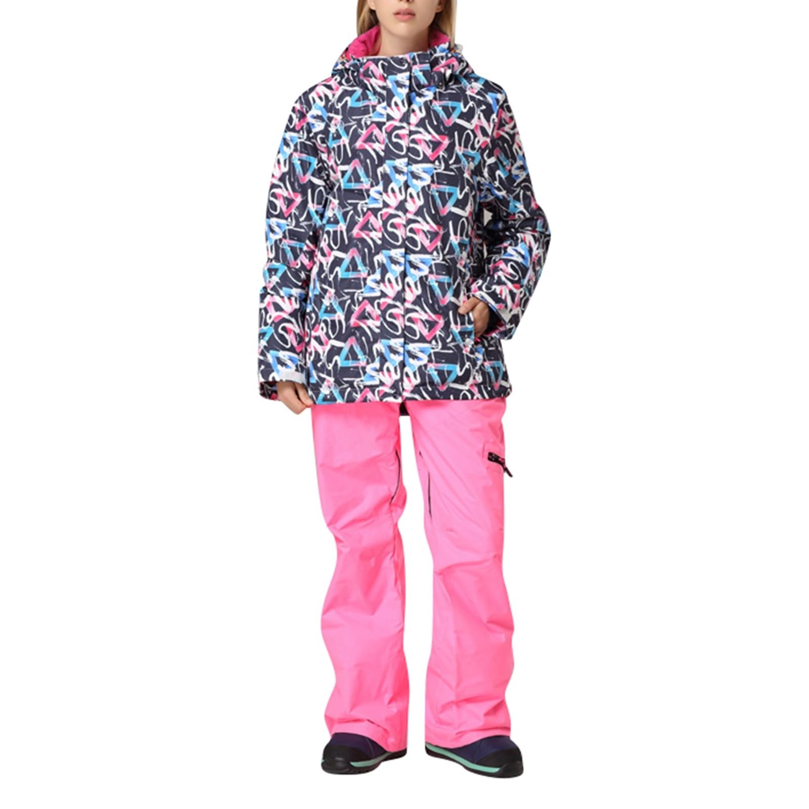 Conjunto Completo de chándal para Mujer Conjunto de Gran tamaño Sudadera con Capucha cálido, Holgado, Y2K Fitness Jogging Ropa Women Set Chandal Ropa Deportiva 2 Piezas Deportivo Tracksuit