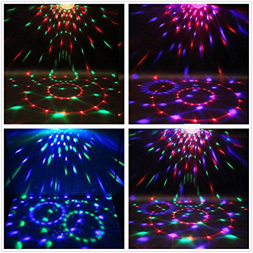 Coidea E-CBT-DJ023-US Disco Ball Disco Lights-Coidea Party Sound Activated Storbe Light With Remote Control Dj Lighting,Led 3W Rgb Light Bal, Dance Lightshow For Halloween Home Room Parties Kids Birthday Wedding Show thumb #3