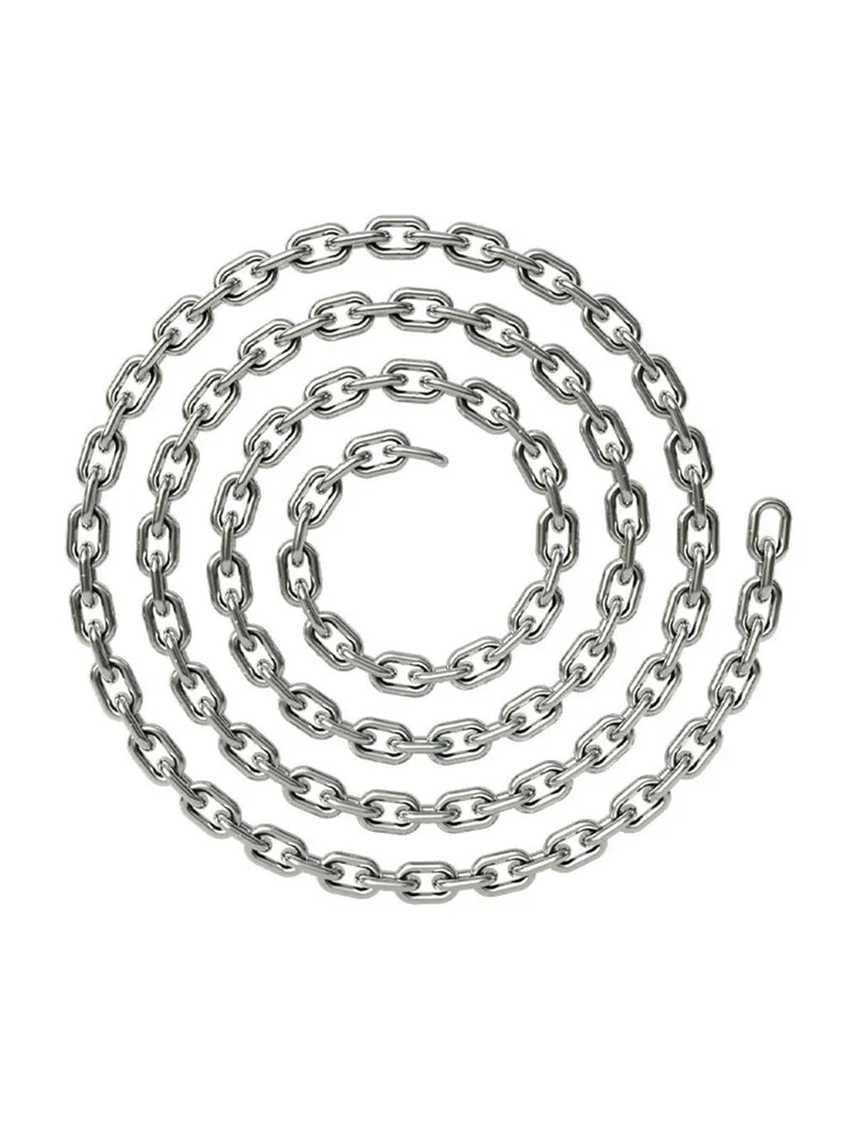 Catena di sollevamento Qualsiasi lunghezza del metro, diametro 1,2-10 mm, catena a maglie corte e lunghe saldate in acciaio inossidabile SS304/316, lucidata a specchio Paranchi(12MM Short Link,Stainle