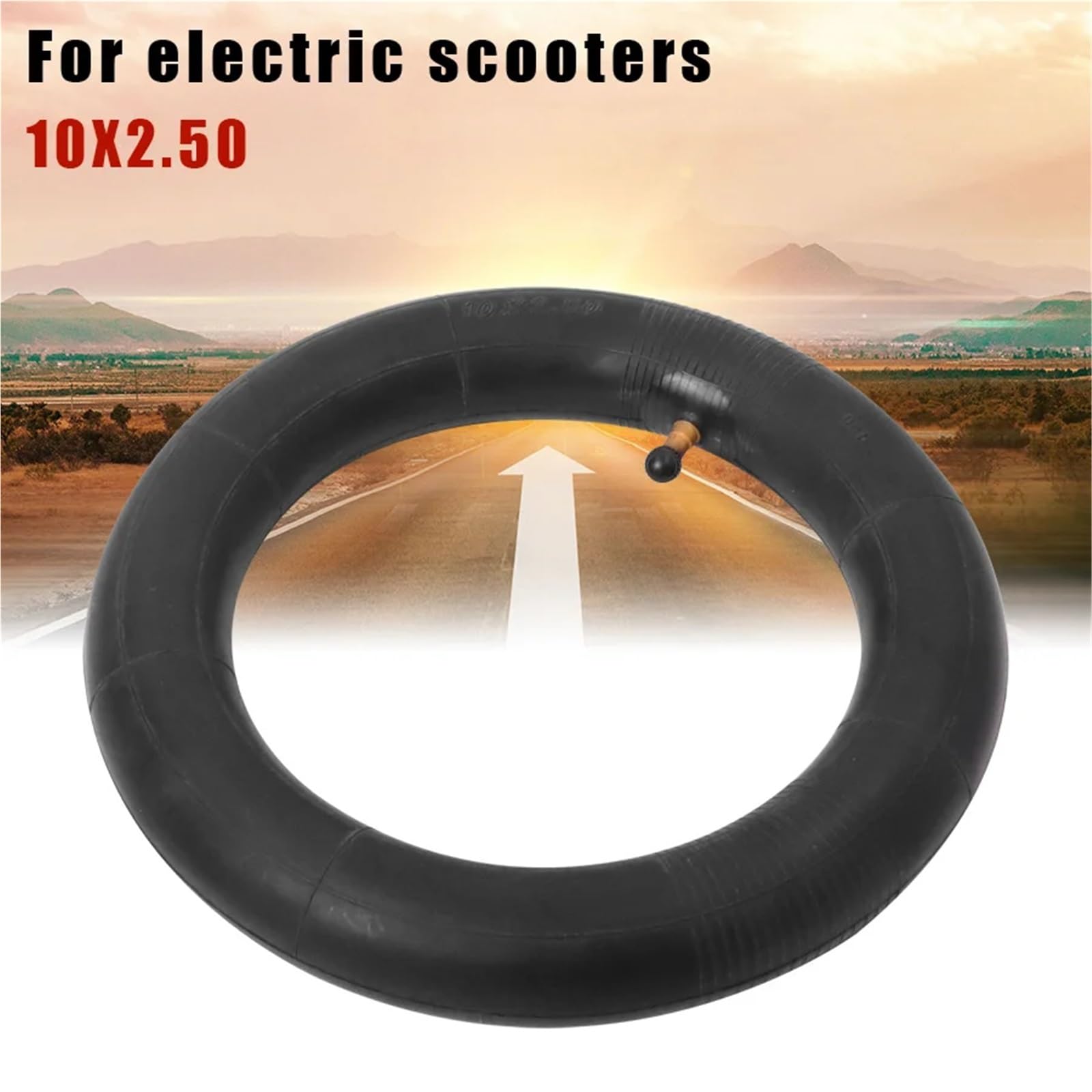 Camera d'Aria Monopattino Elettrico Pneumatico Gonfiabile con Camera d'Aria 10×2.5(Tyre 10x2.5)