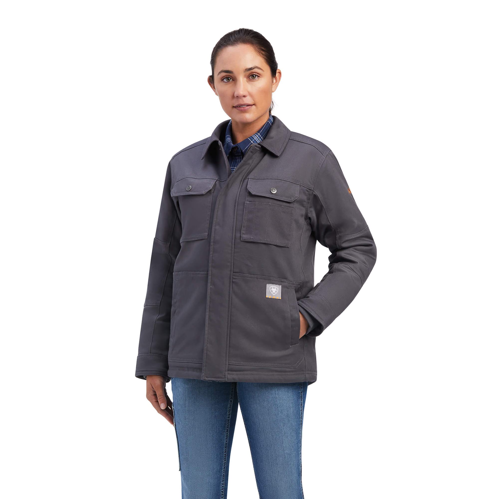Ariat Women's Rebar DuraCanvas Sherpa-Lined Coat