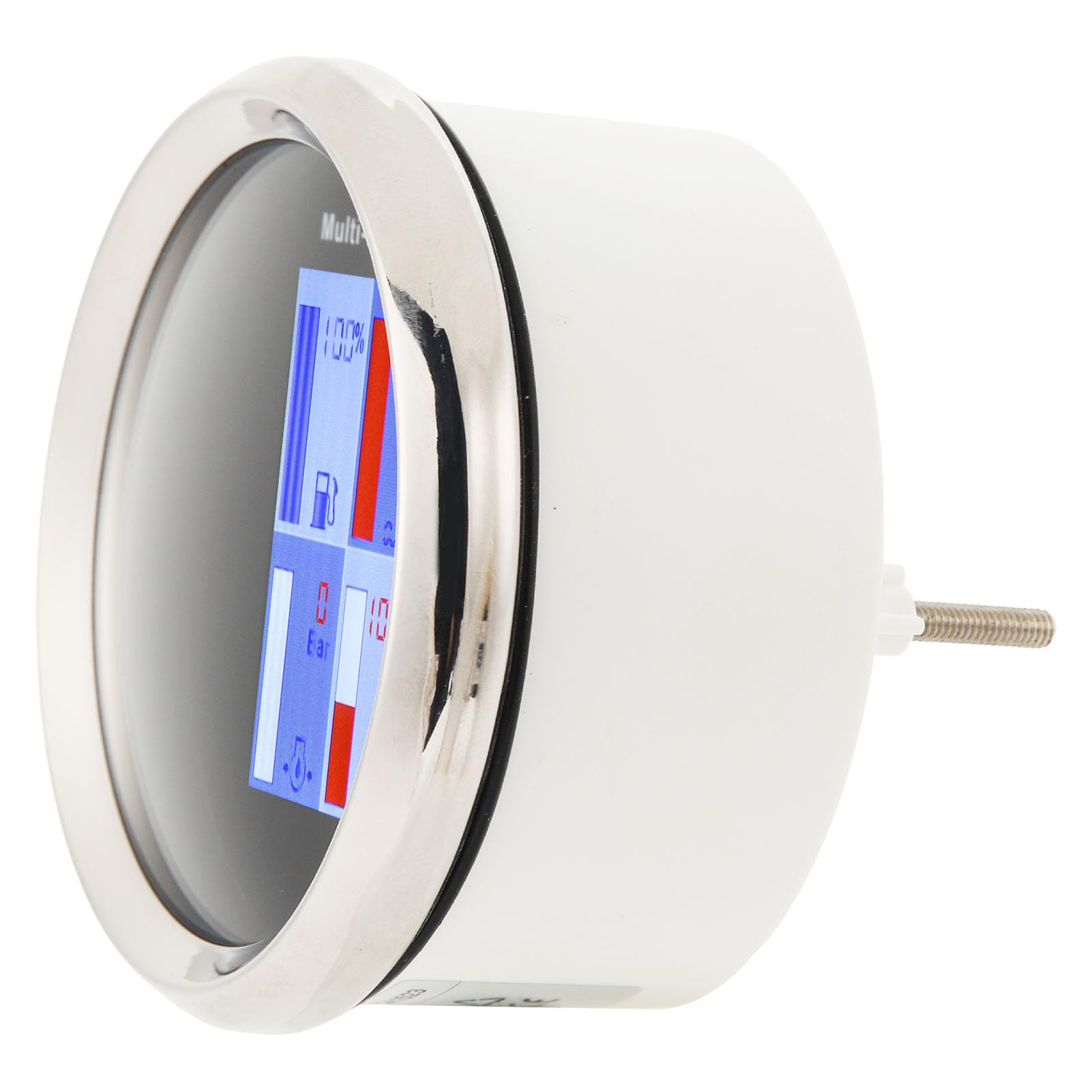 Dioche Temperatura da 85 Mm Indicatore di Temperatura Digitale da 85 Mm - Indicatore Multifunzione con Retroilluminazione a LED, IP67 per Yacht, e Motoscafi - Misurazione di Alta, Pressione del