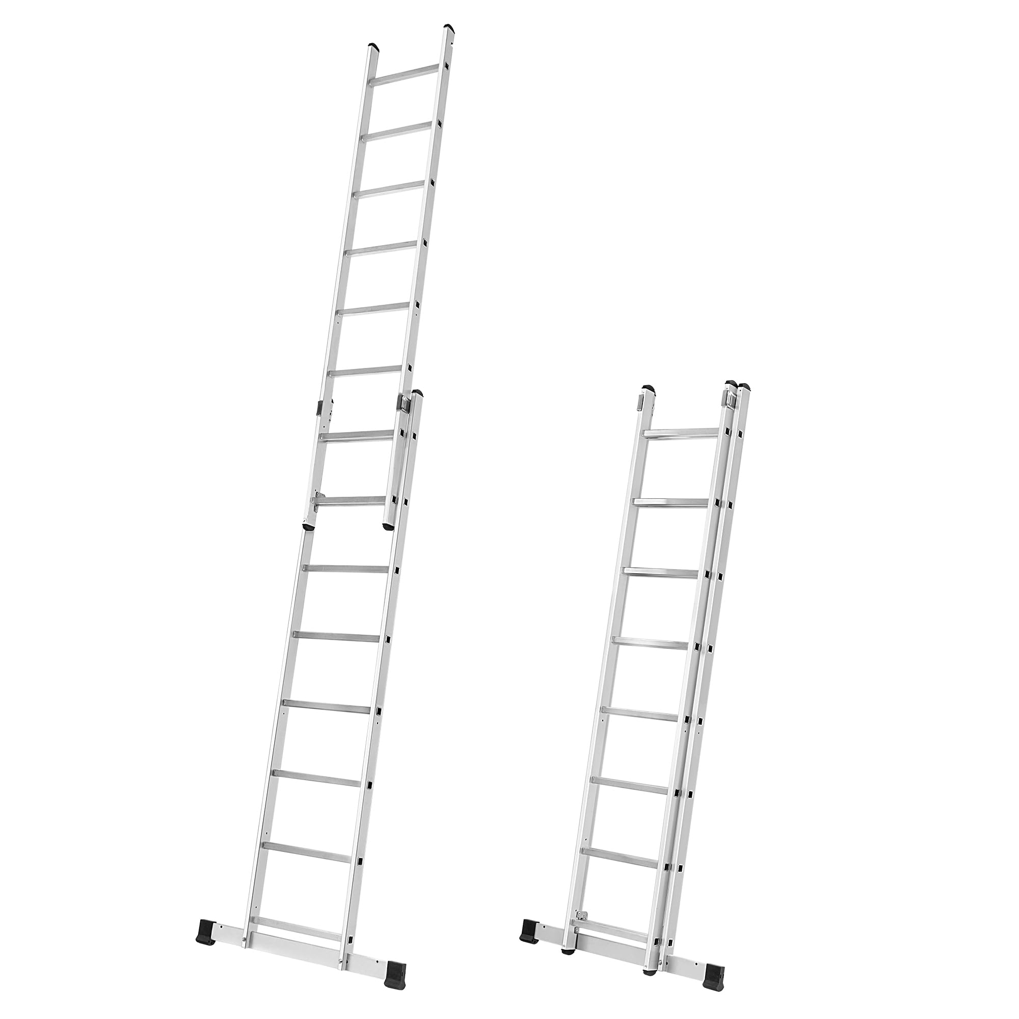 KADAX Andamio Aluminio 16 peldanos | 114x214cm | Plataforma Antideslizante | Escalera Plegable Multiusos | hasta 150kg