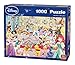 Produktbild King 5264 Disney 1000 Teile Puzzle Frohe Geburtstag, Blau Karton