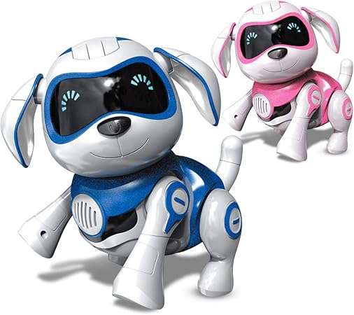 Amazon 犬型ロボット 初期の教育 電気おもちゃ ロボット犬 歌う 接する 子供のおもちゃの犬 誕生日 子供の日 クリスマスプレゼント 青い 電動ロボット おもちゃ