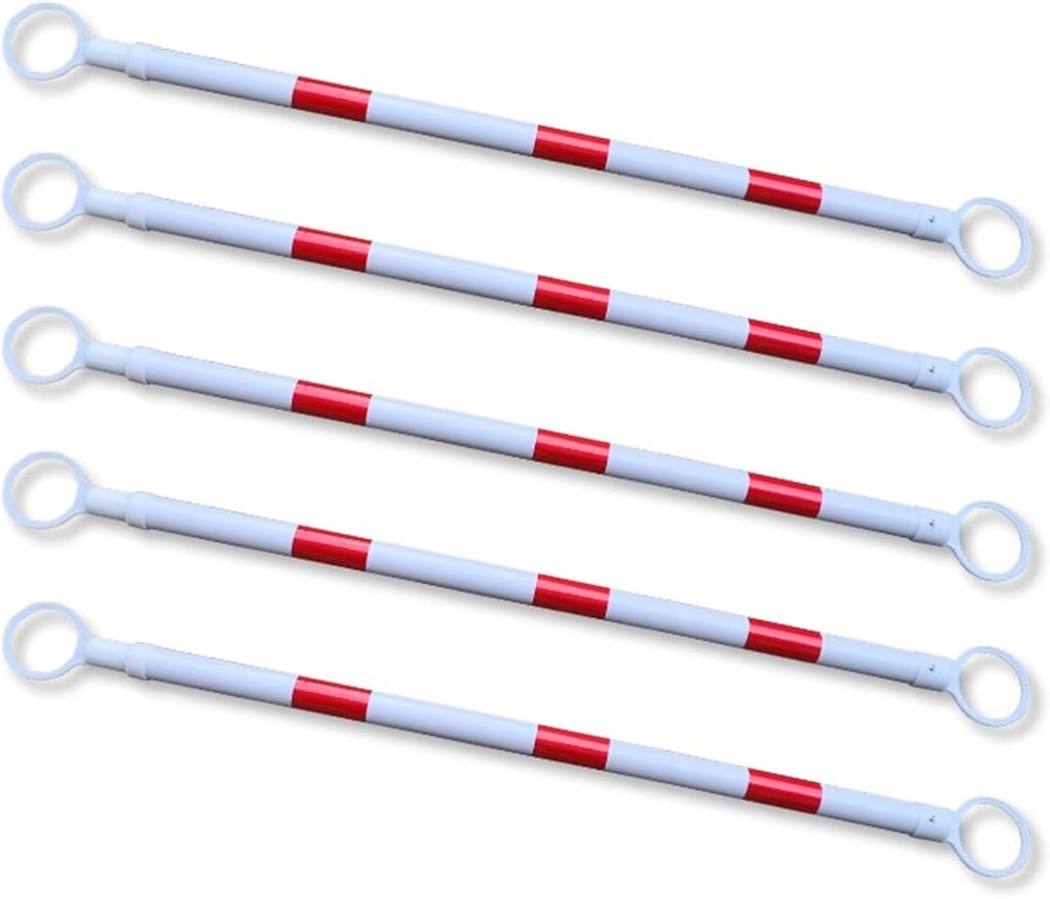 Kanduo Retractable Traffic Cone Bars Retractable Barricade Cone Connecting Pole, Parking Cone Connecting Telescopic Pole(5 Pcs)