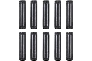 10 Pack 3/4" Pipe Nipples: DIY Industrial Vintage Style