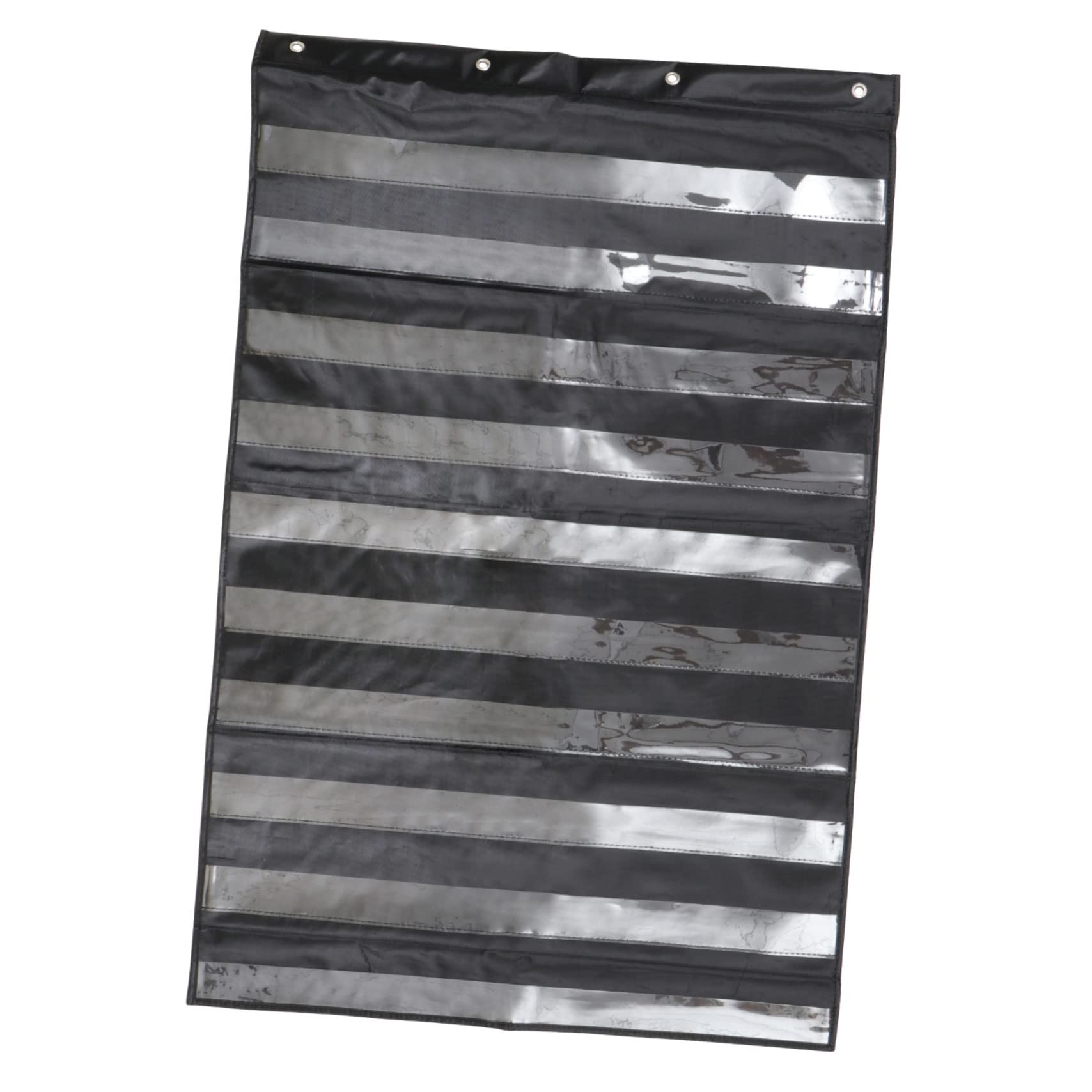 Housoutil 1Pc Transparent Hanging Pocket Chart Storage Organizer for Classroom Home and Office Wall Pocket for Teaching Organizing and Learning Activities