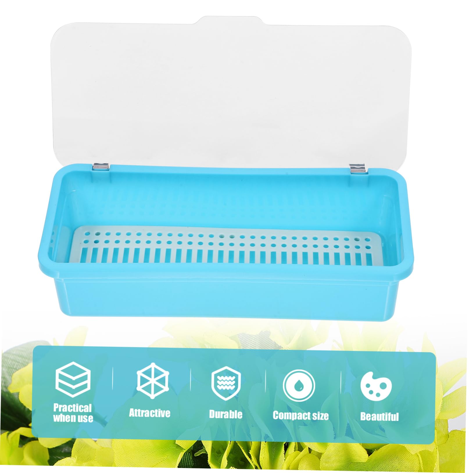PRETYZOOM 5piezas Organizador De Cubertería De Plástico Escurridor y Tapa Caja De Almacenamiento De Utensilios para Cocina Recipiente para Chopsticks y Cubiertos Transparente