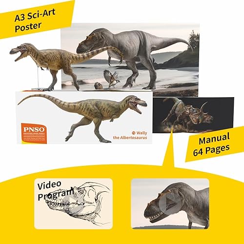 Miniatura 3 de PNSO Modelos de dinosaurios prehistóricos (72 Wally The Albertosaurus)