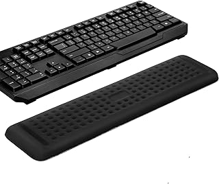 Aelfox Wide Gaming Keyboard Wrist Rest, Ergonomic Comfortable Armrest/Elbow Rest Pad, Memory Foam Wrist Pad for Keyboard Laptop Computer Wrist Support in Home Office（17.32 x 3.94 x 0.79 Inch）