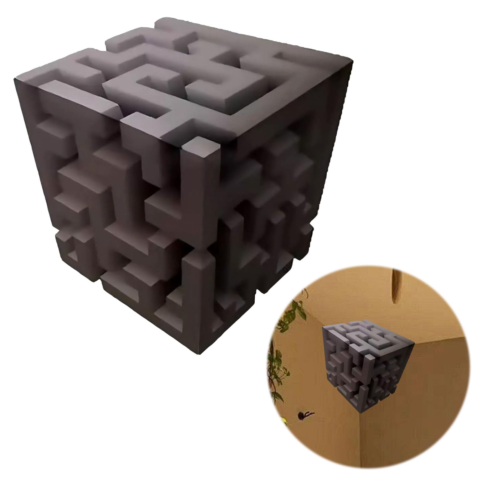 Impossible Corners Wall Art,3D Wall Art Stickers, Large Walls Arts,Optical Illusion Walls Arts for Living Room Office Gallery Space(B)