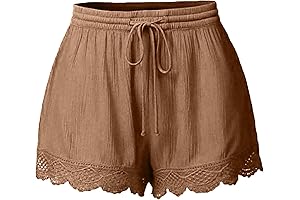 Womens Ethnic Print Floral Boho Shorts: Comfy Summer Fashion