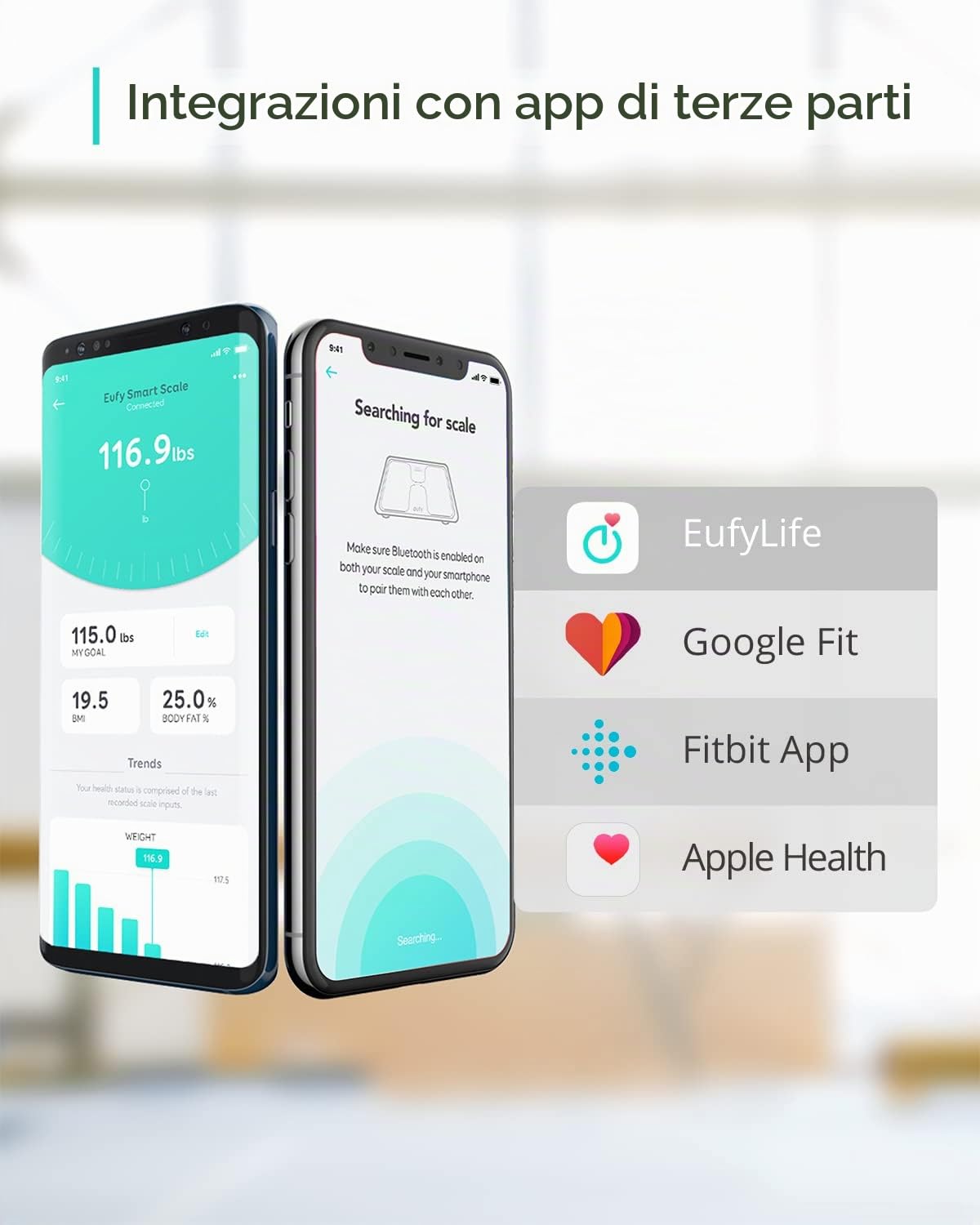 BASCULA INTELIGENTE EUFY SMART SCALE C1 BLANCO