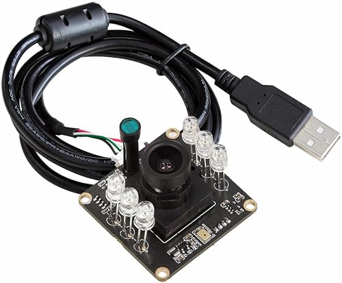 Arducam Cámara USB de visión diurna y nocturna de 1080P para computadora, 2MP con conmutación automática de corte IR para todo el día, tarjeta web
