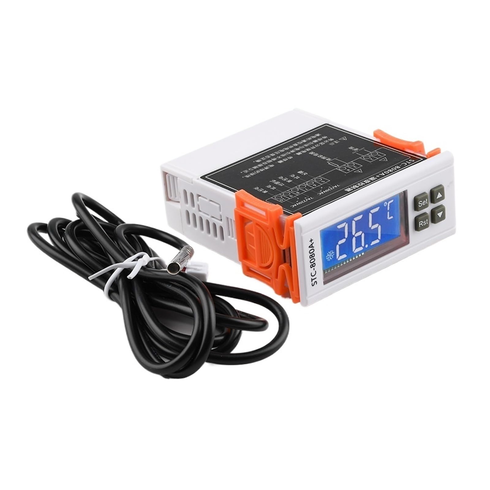 STC-8080A+ Refrigerator Thermostat Temperature Controller Refrigeration Automatic Defrost Timer Intelligent Single Probe(AC 110-220V)
