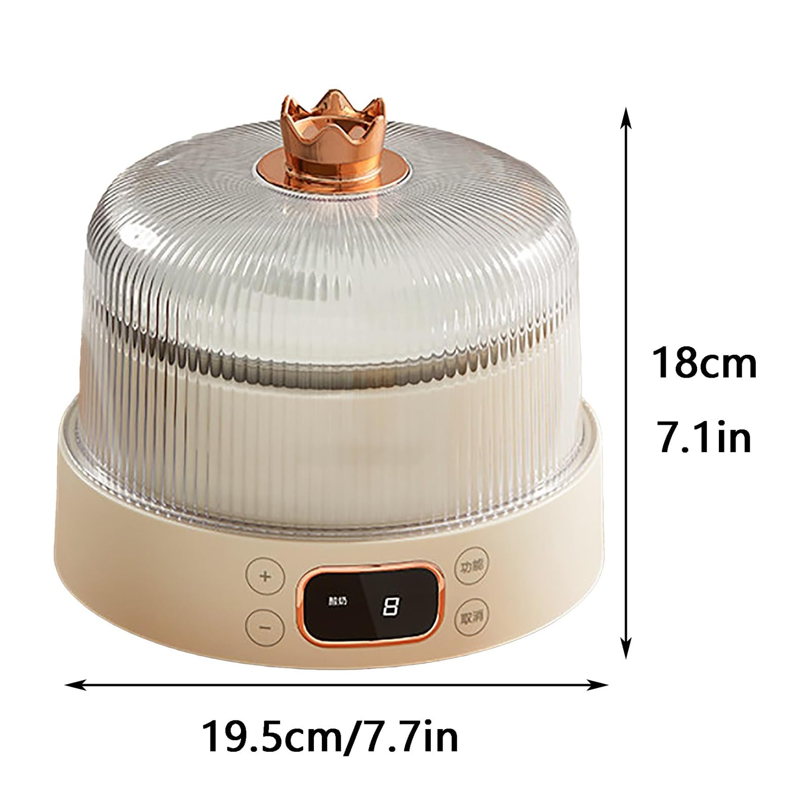 Maszynka do jogurtu, w pełni automatyczna, pojemność 1 l, miska ze stali nierdzewnej 304, timer LED, 4 w 1 do jogurtu, natto, wina ryżowego i marynat