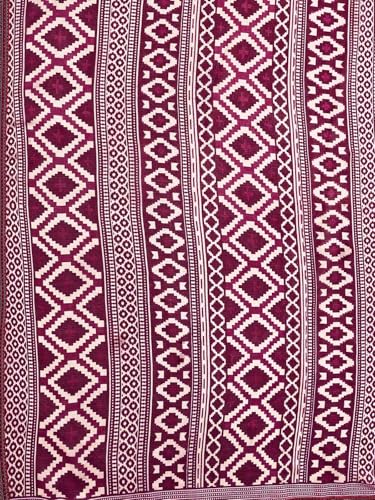 Image of SIRIL Women's Georgette Printed Saree with Unstitched Blouse Piece