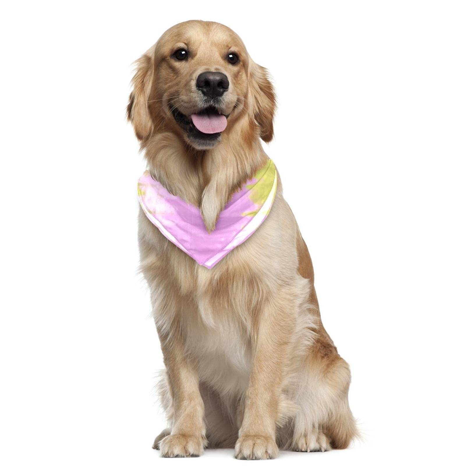Hunde-Halstuch Batik-Druck – Waschbar, Verstellbar, Wendbar (bunt, Einheitsgröße)