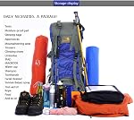 60L Cadre intérieur Randonnée Camping Sac à dos avec couverture de pluie, sac de jour de sport en plein air pour monter en randonnée