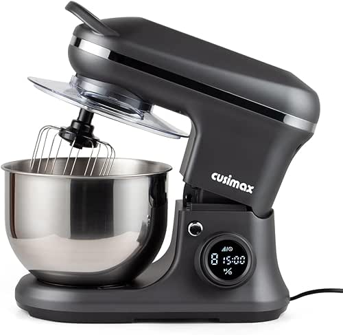 CUSIMAX Stand Mixer, Dough Mixer with Digital Switch Control Timer