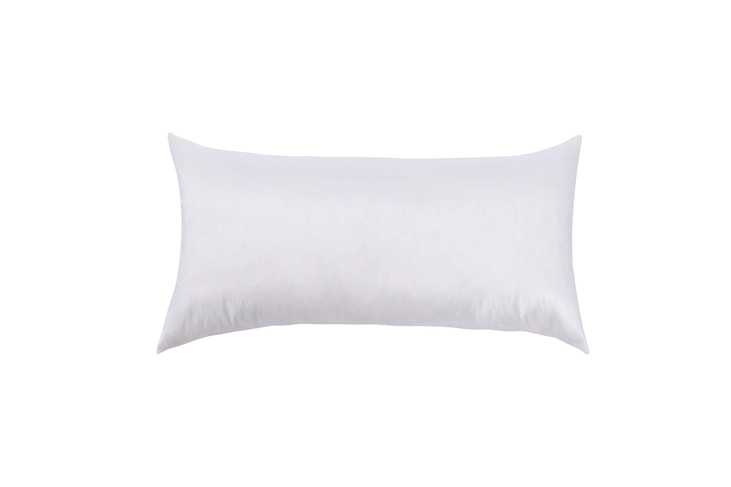 L COZEE 100 Cotton Cover Feather Down Pillow Best use for Decorative Pillows for Firm Sleepers Size 12x16