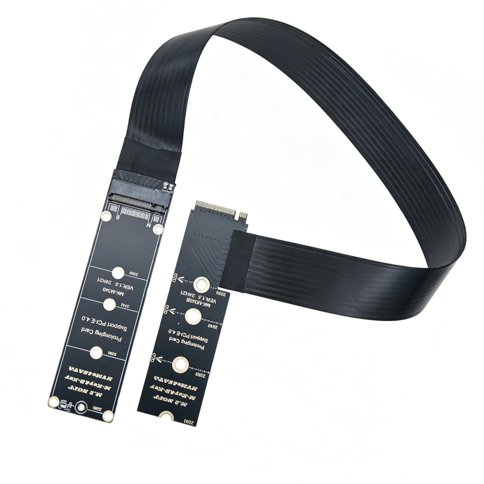 Buxuaaaa A Flexible Nvme Card Extension Cable For Pcie4.0 With Double Version Option Nd Ntiinterference Design Durability Speed Nvme Elevator Card