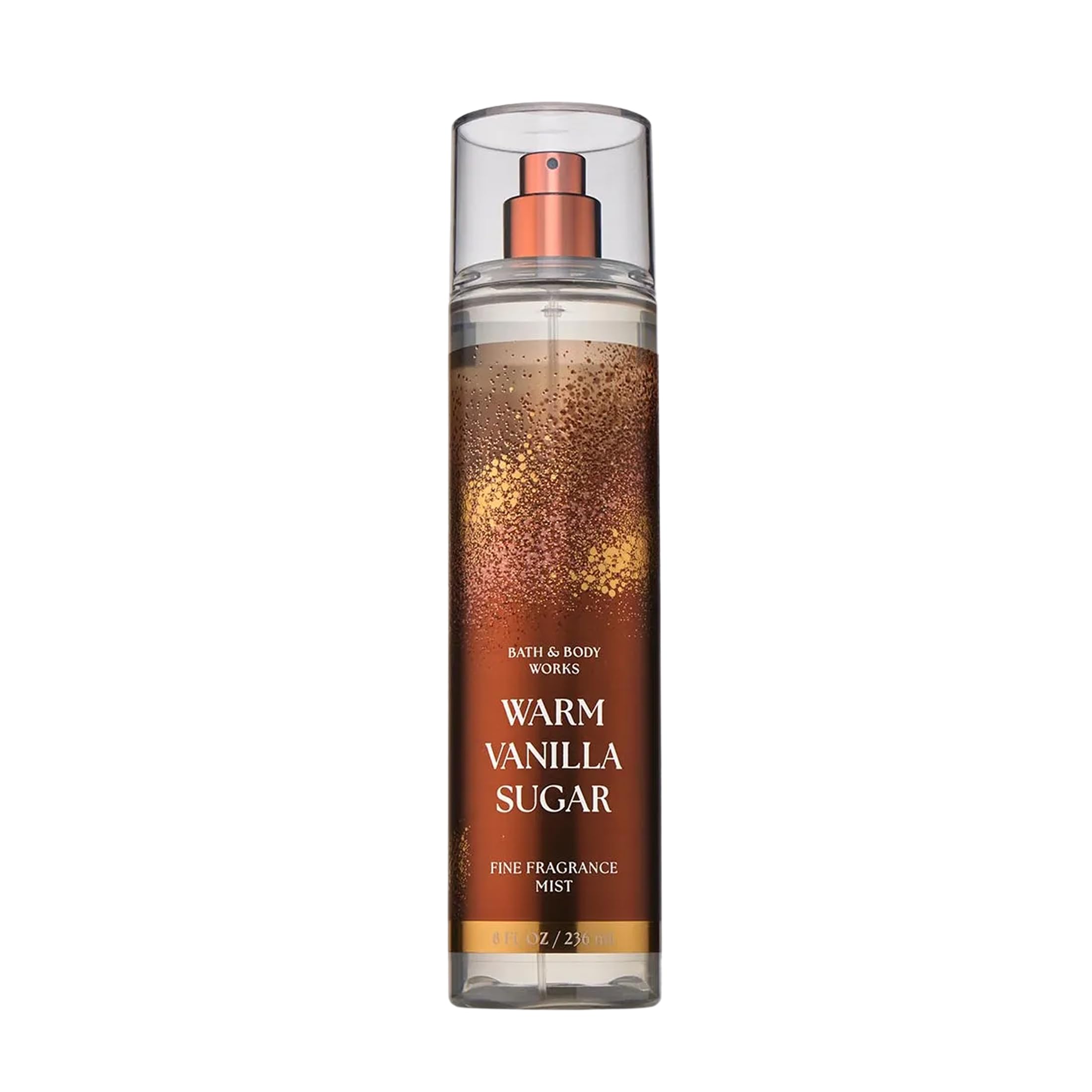 Bath & Body Works Warm Vanilla Sugar Fine Fragrance Mist, Body Spray & Perfume for Women, Long-Lasting Personal Fragrance, Sparkling Sugar and Sweet Vanilla Scent, 8 fl oz - 1 Pack