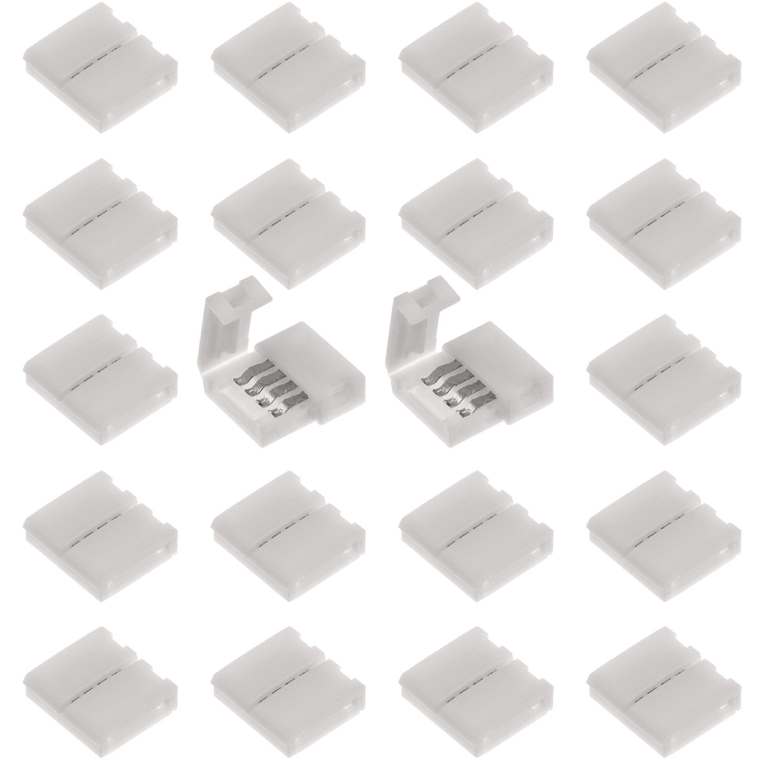 LED Strip Connector for 5050 RGB LED Strip Lights, 20 Pieces Buy