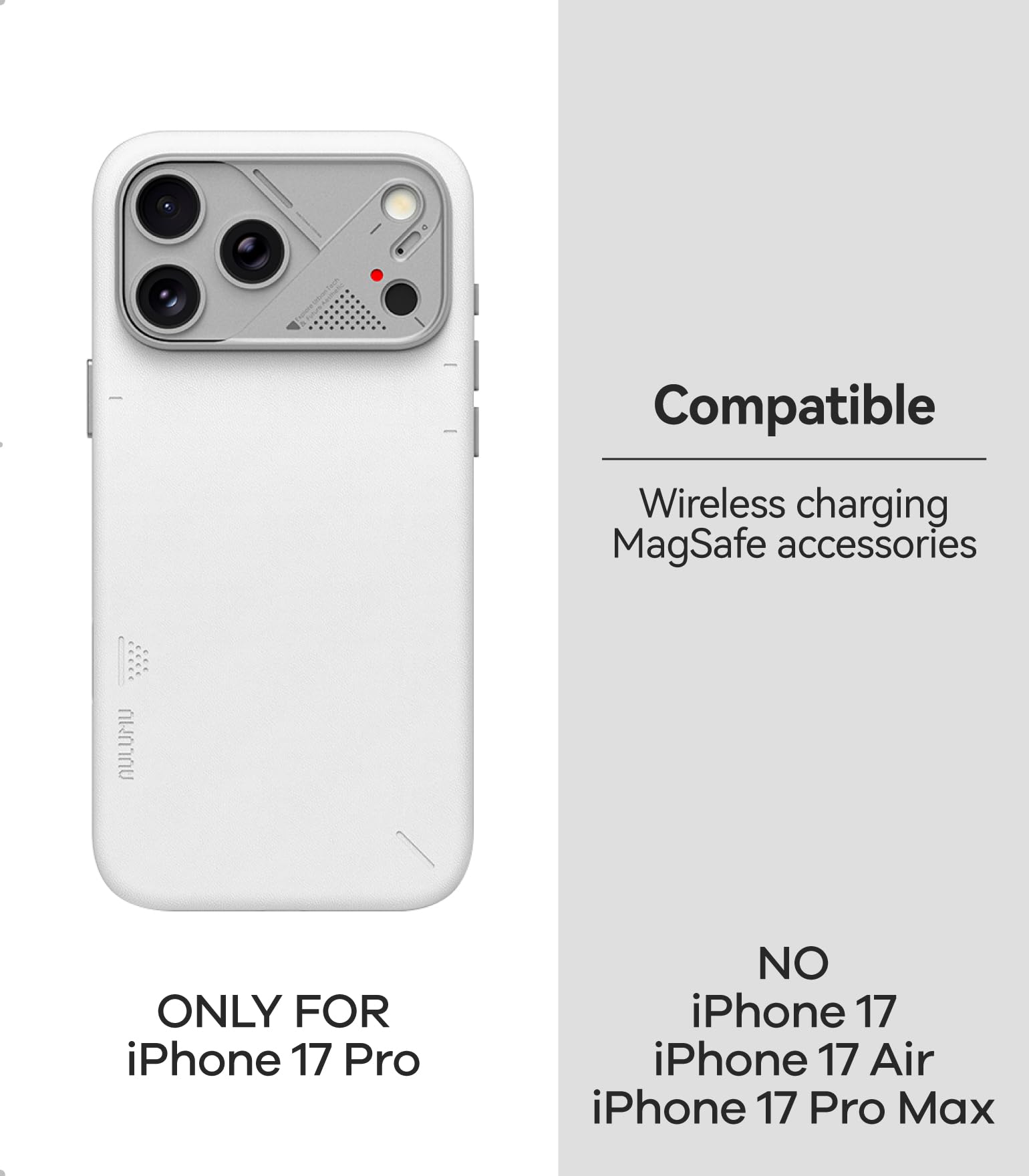 Amazon.com: Aulumu A17 Vegan Leather CoolHyper iPhone 17 Pro Case