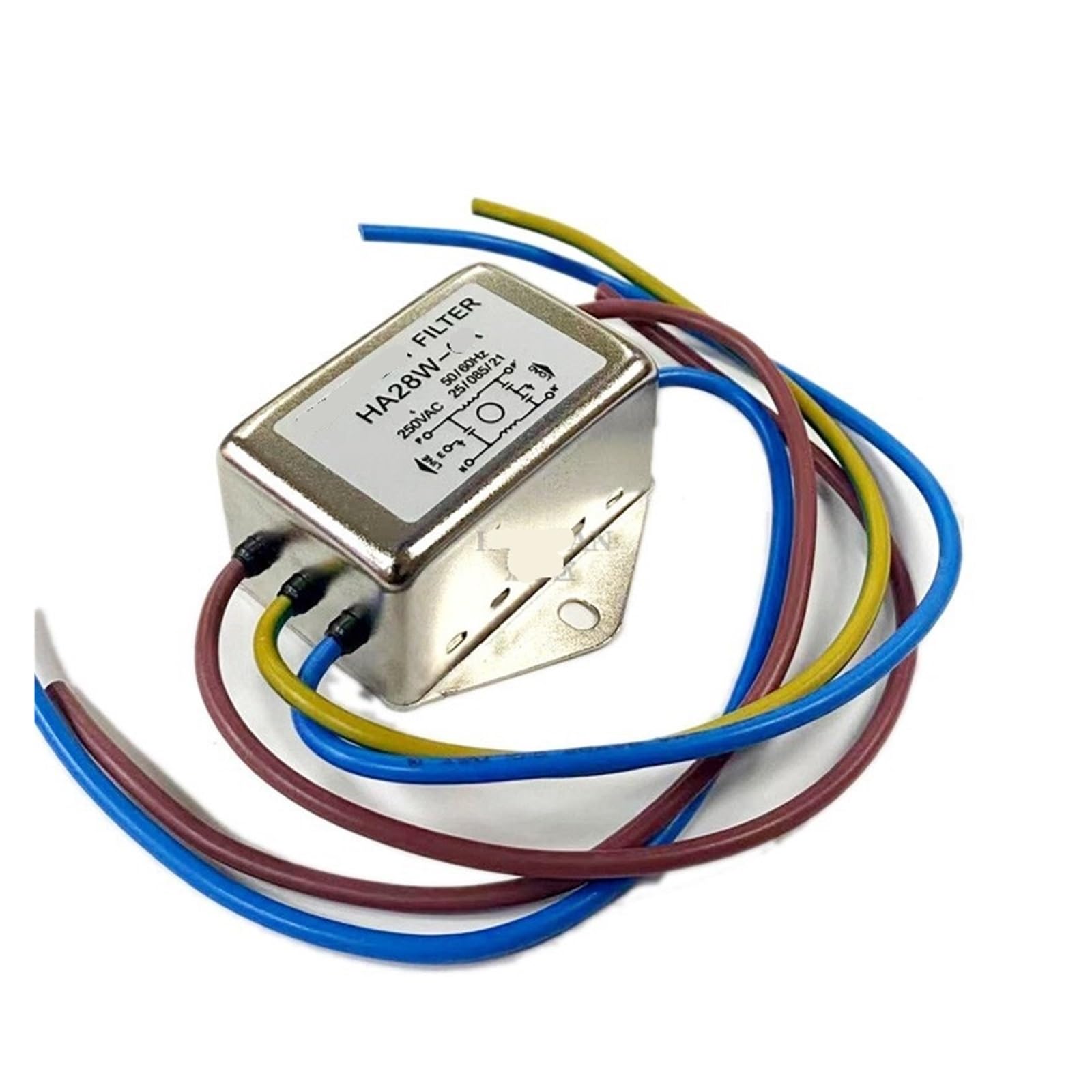 WBBAYDRFR Single-Phase Power Filter 220v AC HA32L-20A Purifier Anti-Interference Noise Reduction 6A 10A(HA28W-3A)