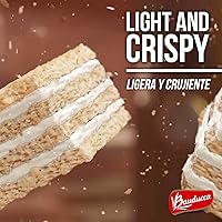 Vista 5 de Bauducco Galletas de oblea – Obleas crujientes – 3 capas cremosas – Sin sabores artificiales (paquete de 6) (Vainilla, 30 onzas (paquete de 6))