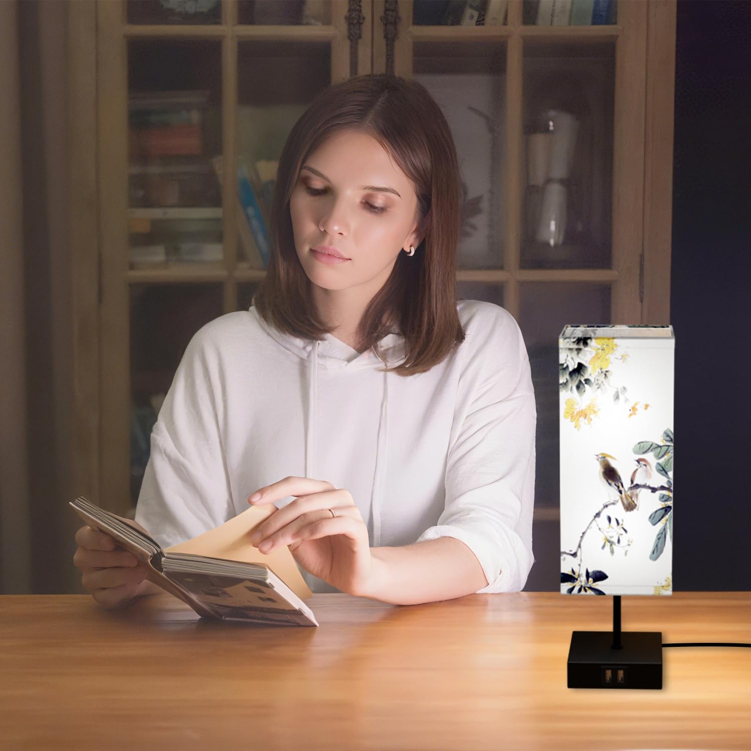 Set di 2 Lampade da Comodino Touch, Abat Jour da Comodino | Con 2 Porte di Ricarica USB, Dimmerabile, 3 Temperature di Colore, Lampada da Tavolo per Camera da Letto e, Lampadina Inclusa