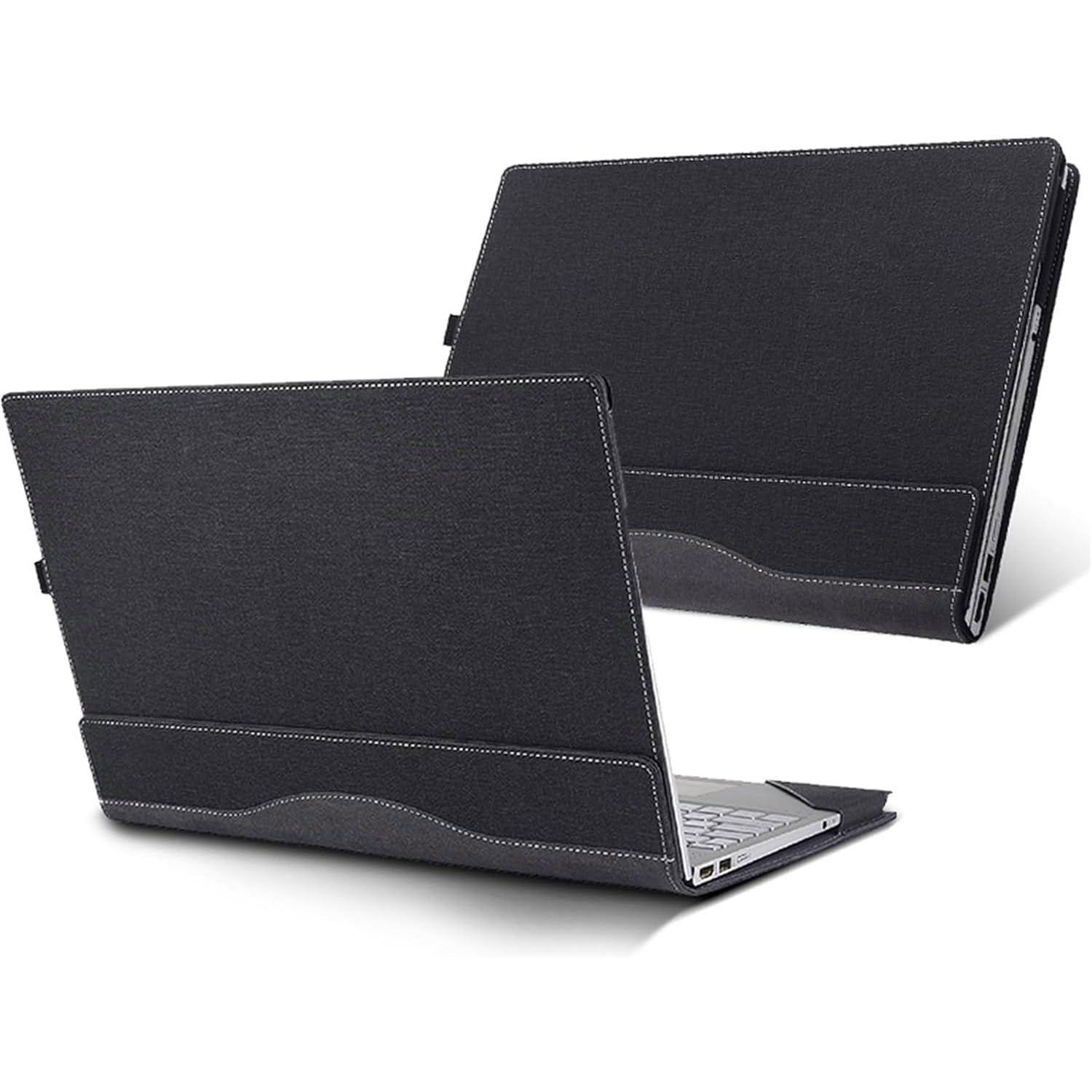 Custodia per laptop HP OmniBook X Flip 16" NGAI 16-as 16-ar e per OmniBook7 Flip 16-au Sleeve, custodia protettiva in pelle PU staccabile per notebook PC borsa accessori (grigio scuro)