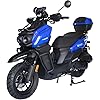 HHH Tank 200 EFI Scooter Upgraded TANK 200cc Motorcycle Fully Automatic Adult Street Bike with Matching rear trunk (Red)