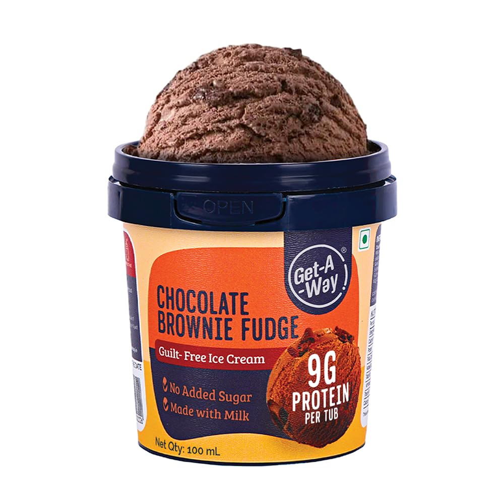 Get-A-Way Chocolate Brownie Fudge Ice Cream, 125ml