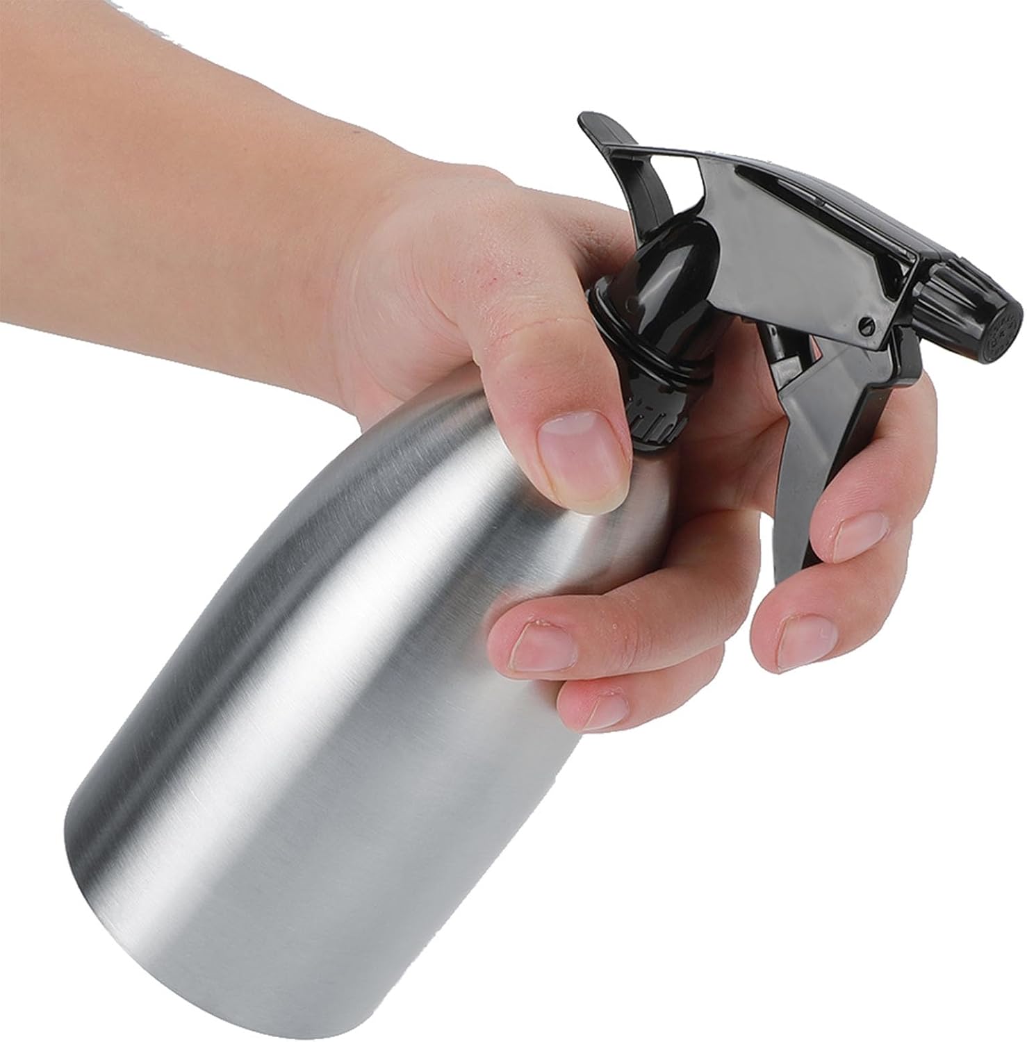 500Ml Stainless Steel Spray Bottle, Aluminum Empty Spray Bottles, Refillable Spray Bottles for Outdoor Barbecue, Cooking, Washing Dishes and Watering Flowers, Etc