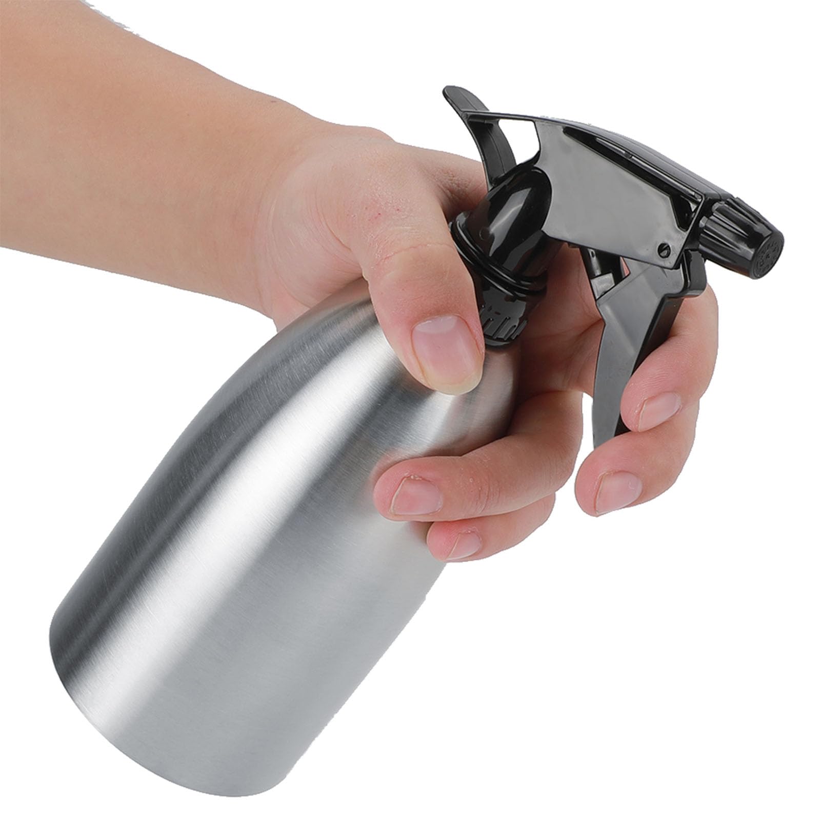Flacone Spray in Acciaio Inossidabile, 500ml Spruzzino Piante In Acciaio Cucina Manuale Spruzzo Bottiglie Spray per Giardinaggio Cucina Grigliate