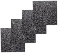 Jelinek Cork Dark Wall Tiles 12x12 Inch - Natural Cork Bulletin Board Squares 4 Pack Sound Absorbing